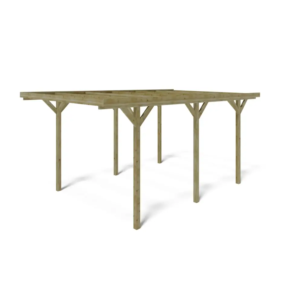 Carport, abri de voiture  3.04x5.12 m - 15.57 m2