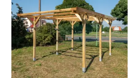Carport, abri de voiture  3.04x5.12 m - 15.57 m2