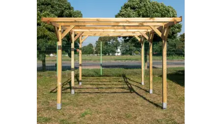 Carport, abri de voiture  3.04x5.12 m - 15.57 m2