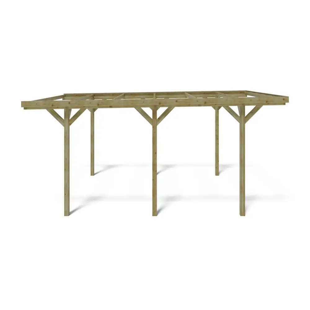 Carport, abri de voiture  3.04x5.12 m - 15.57 m2