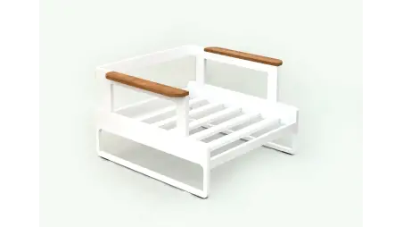 Fauteuil de jardin 90x85xH.77 cm