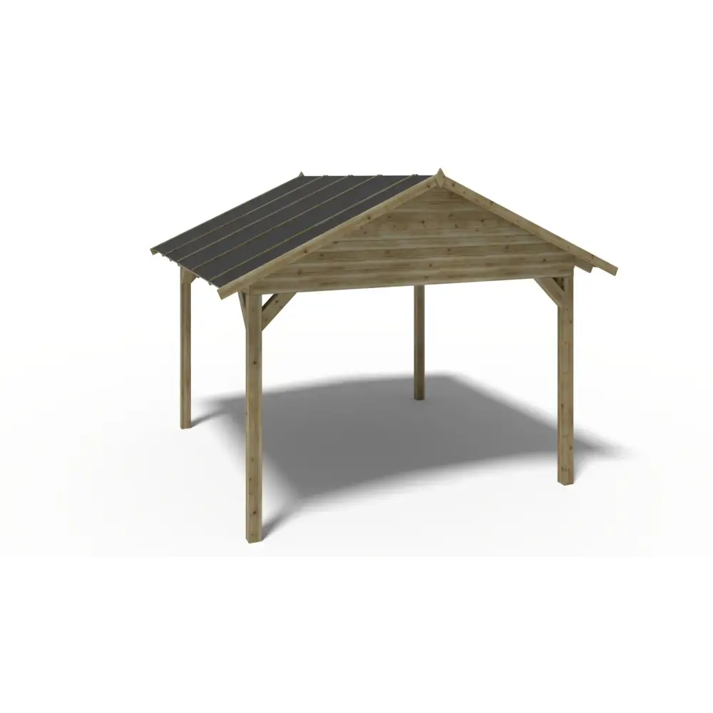 Pergola de jardin 4.04x4.17m - traité