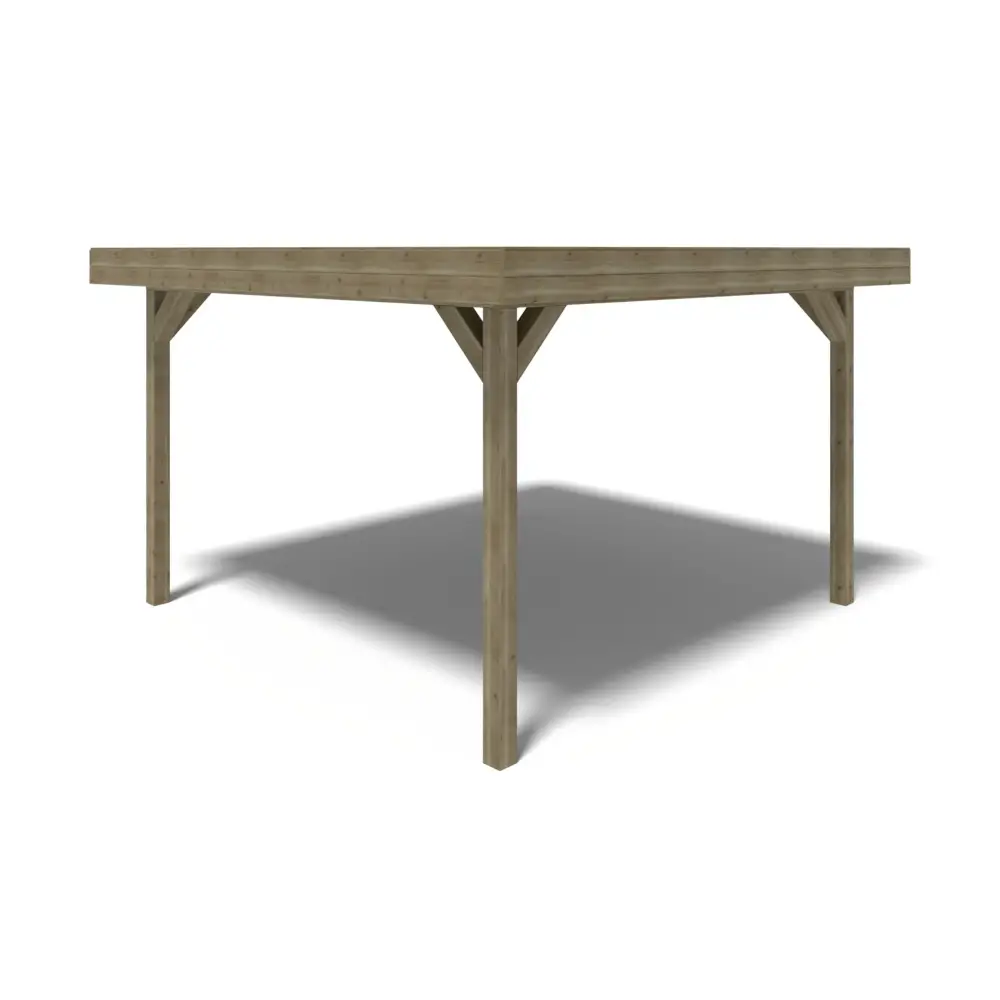 Pergola de jardin 4.04x4.04m - traité