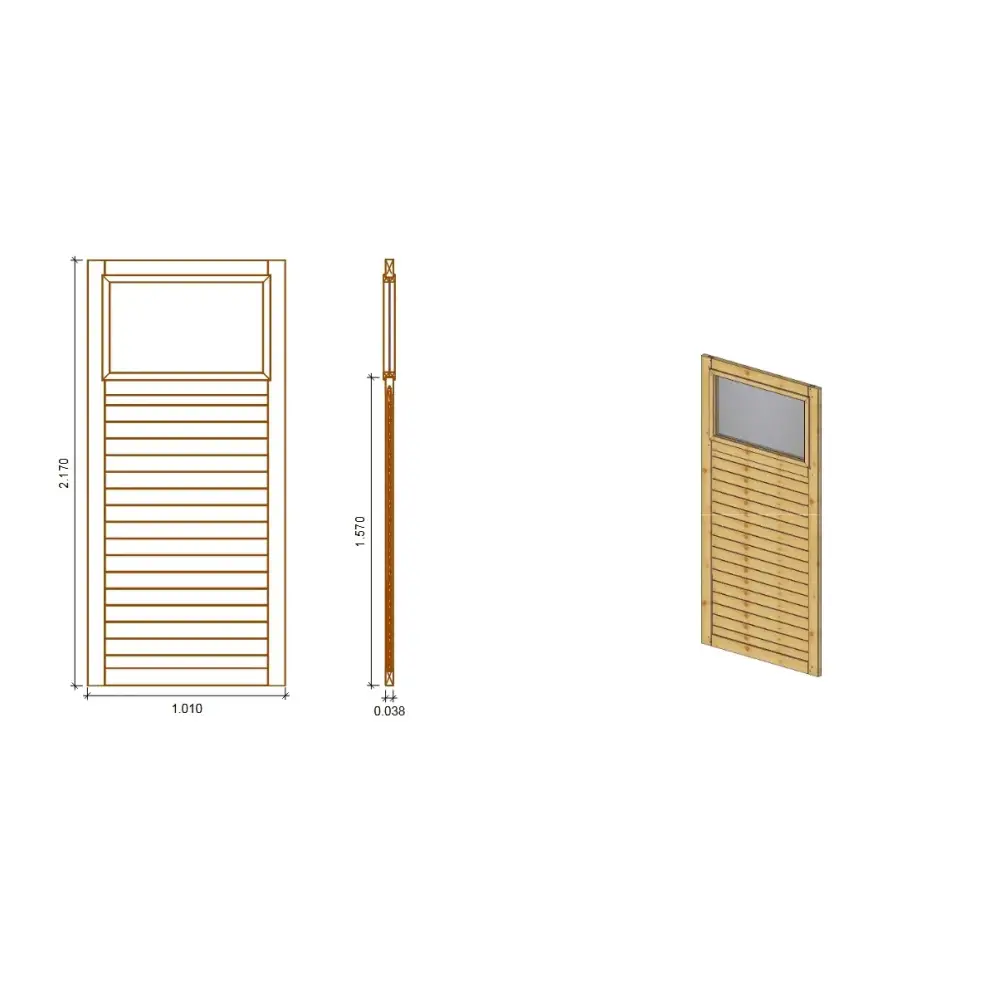 Panneau pour pergola 1,01x2,17m