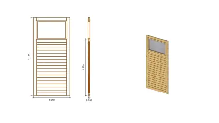 Panneau pour pergola 1,01x2,17m