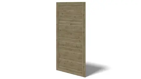 Pergola de jardin 4.04x4.04m avec panneaux - traité