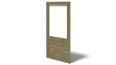 Pergola de jardin 4.04x4.04m avec panneaux - traité