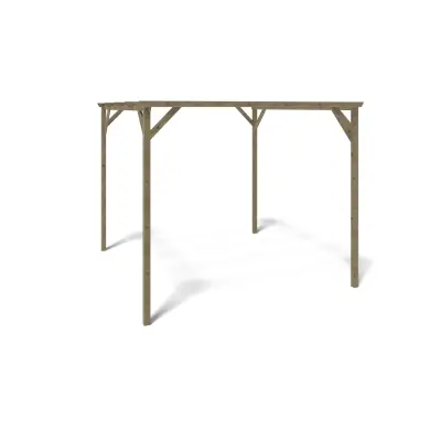 Carport, abri de voiture  3x3 m - 9 m2