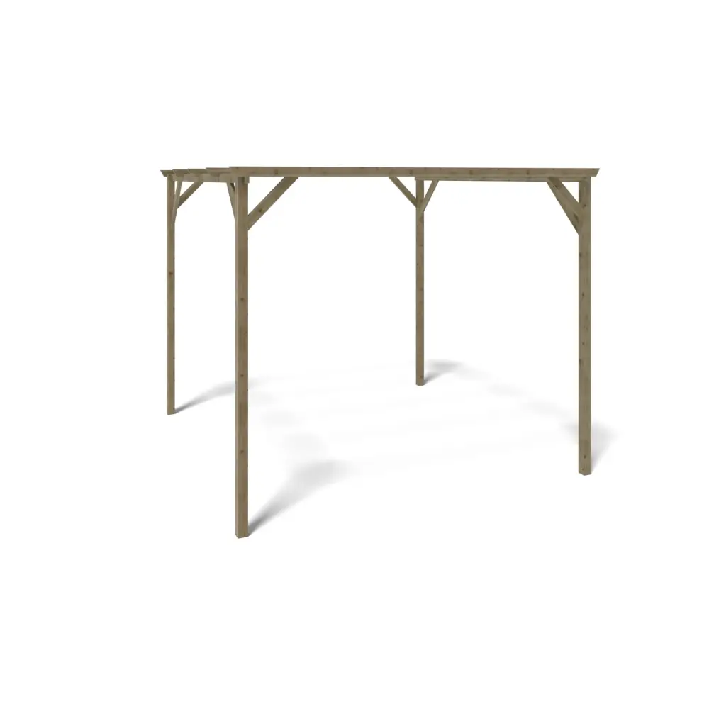 Carport, abri de voiture  3x3 m - 9 m2