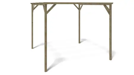 Carport, abri de voiture  3x3 m - 9 m2