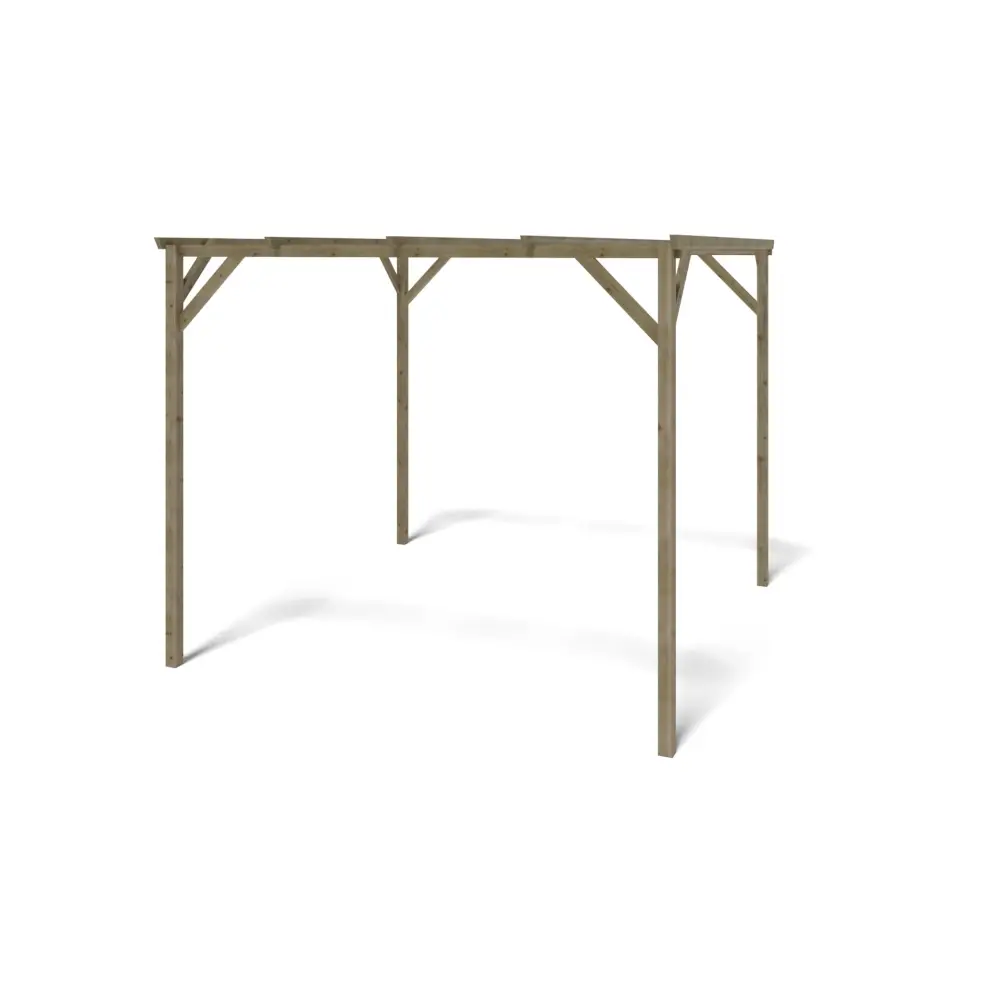 Carport, abri de voiture  3x3 m - 9 m2