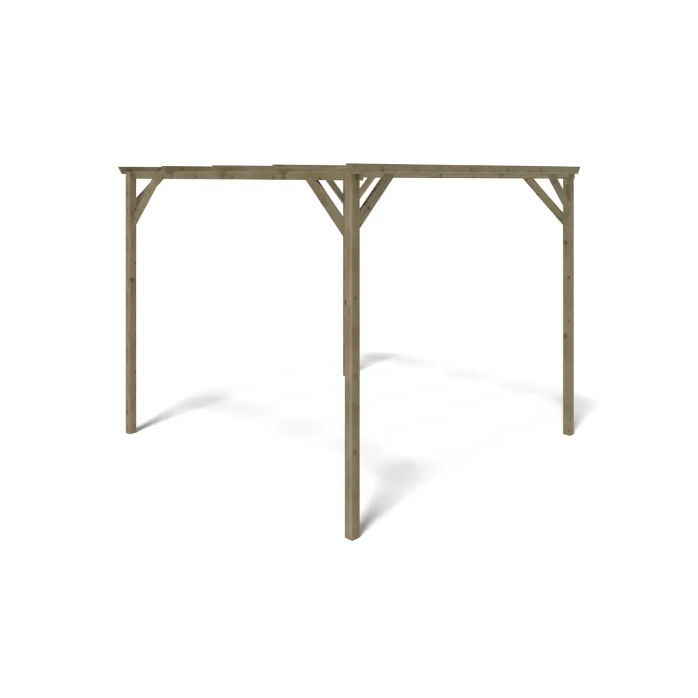 Carport, abri de voiture  3x3 m - 9 m2