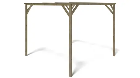 Carport, abri de voiture  3x3 m - 9 m2