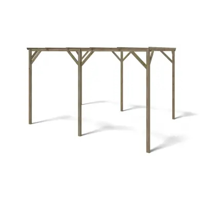 Carport, abri de voiture  3x4 m - 12 m2