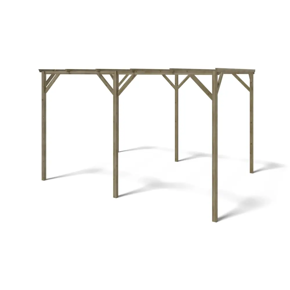 Carport, abri de voiture  3x4 m - 12 m2