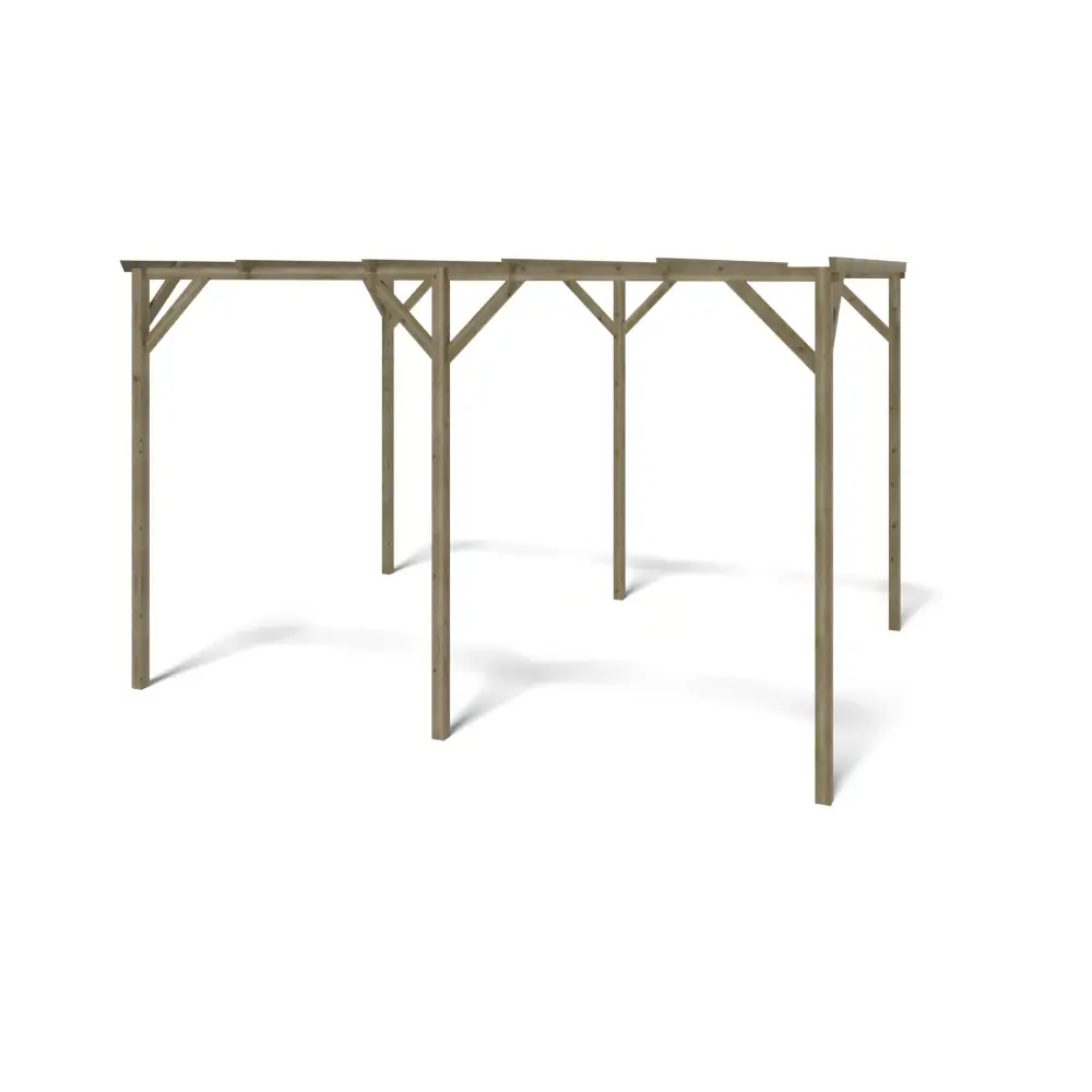 Carport, abri de voiture  3x4 m - 12 m2