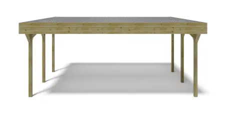 Carport, abri de voiture  6.06x5.03 m - 30 m2 - couverture PVC 