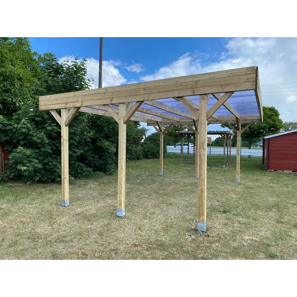 Carport, abri de voiture  6.06x5.03 m - 30 m2 - couverture PVC 