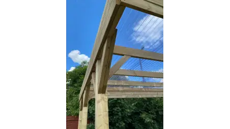 Carport, abri de voiture  6.06x5.03 m - 30 m2 - couverture PVC 