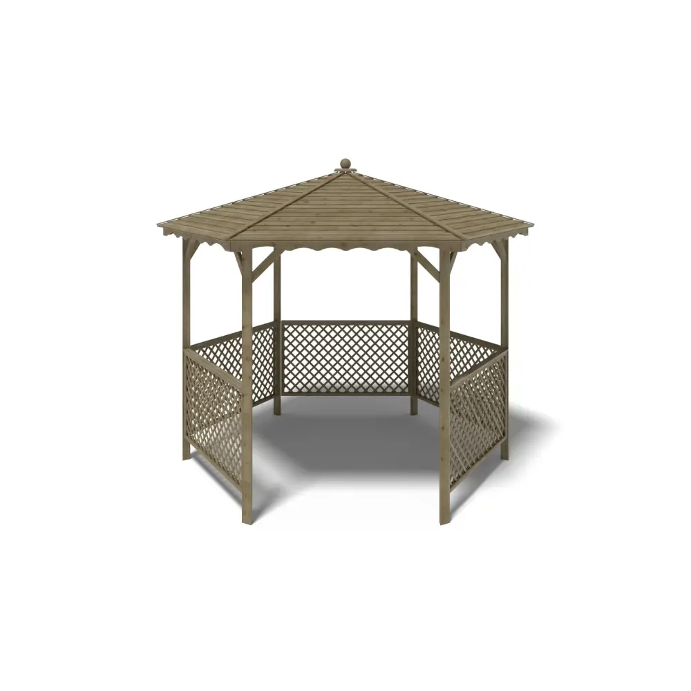 Pergola de jardin, abri pare-soleil 3.38x2.79 m – Traité