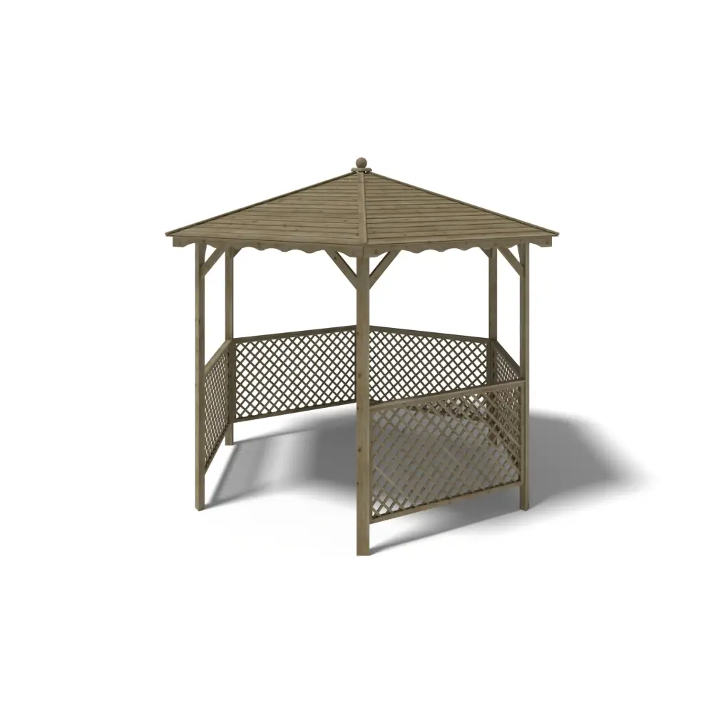 Pergola de jardin, abri pare-soleil 3.38x2.79 m – Traité