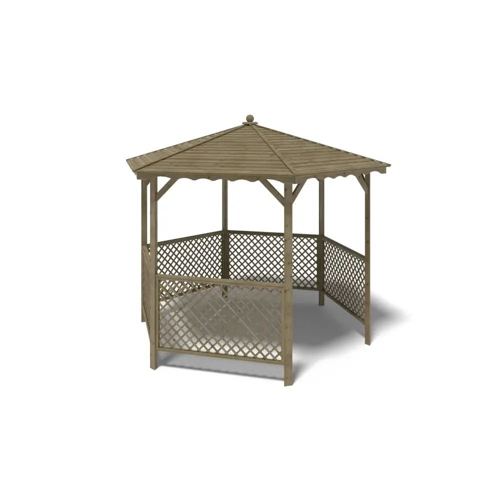 Pergola de jardin, abri pare-soleil 3.38x2.79 m – Traité
