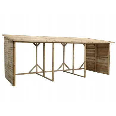 Bûcher 20 m3 - 5.2x2 m - H.2.06 m - Traité