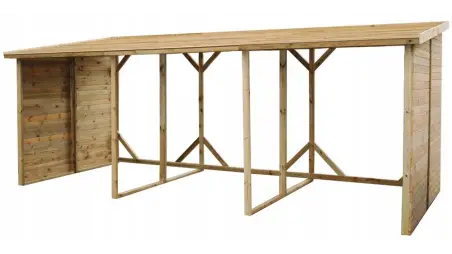 Bûcher 20 m3 - 5.2x2 m - H.2.06 m - Traité