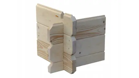 Terrasse en bois avec balustrade pour abri en bois - 8m2 - 4m x 2m - couleur: naturel