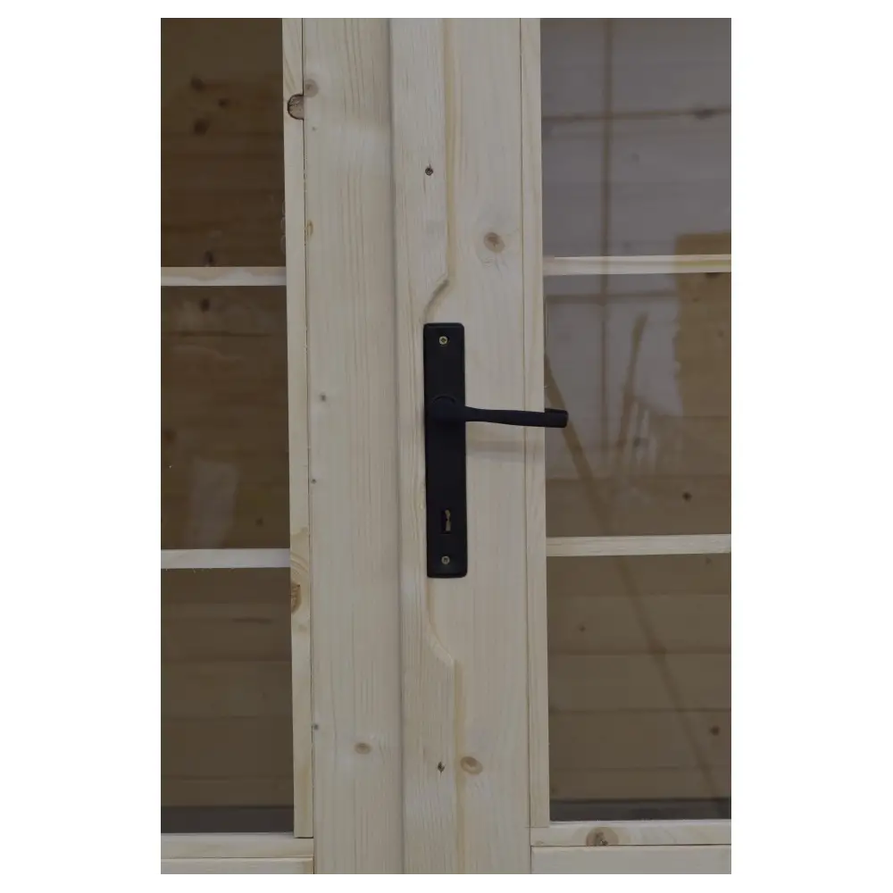 Abri de jardin en bois - 16m2 - 4x4m - Ep. 40mm - Couleur: naturel