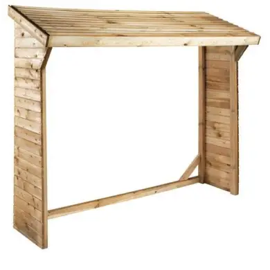 Bûcher 1.55 m3 - 2x0.5 m - H.1.85 m - Traité