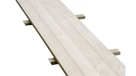 Plancher universel pour abris de jardin - 28 mm - paquet de 3 m2 - Non traité