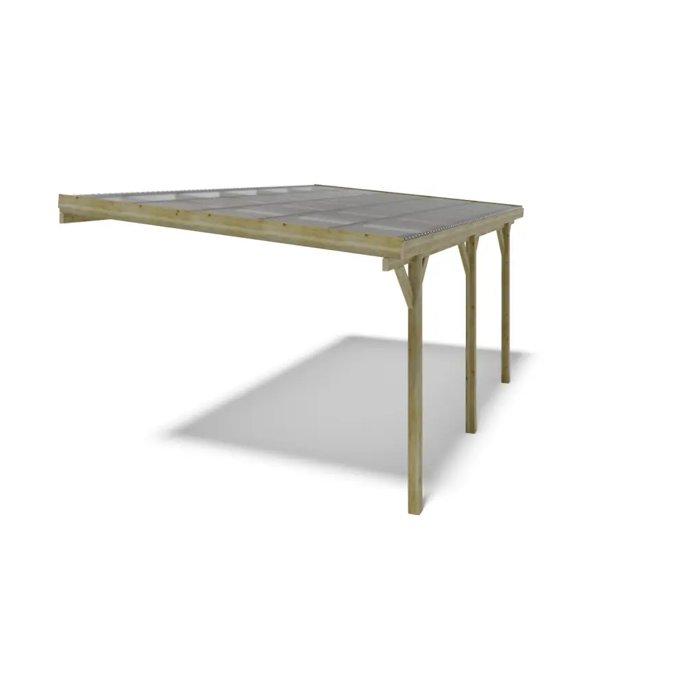 Carport, abri de voiture  3x5.24 m - 15 m2 - couverture PVC 