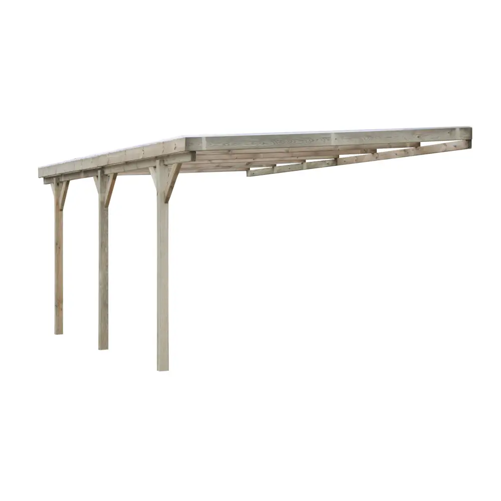 Carport, abri de voiture  3x5.24 m - 15 m2 - couverture PVC 