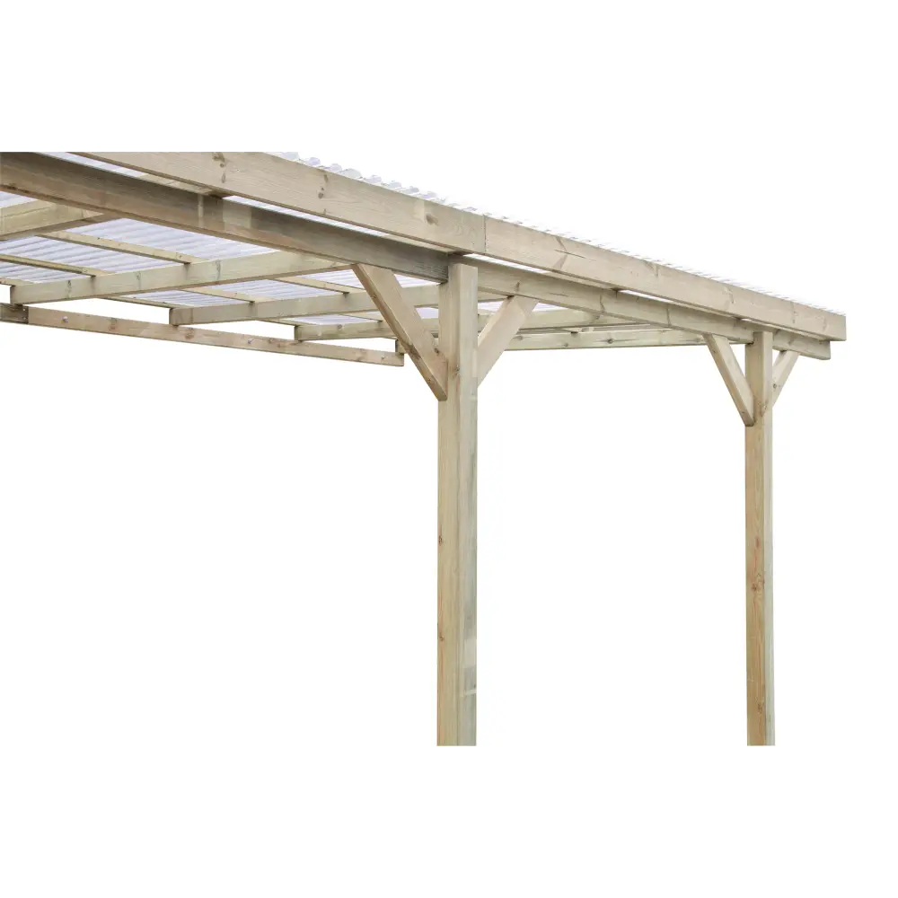 Carport, abri de voiture  3x5.24 m - 15 m2 - couverture PVC 