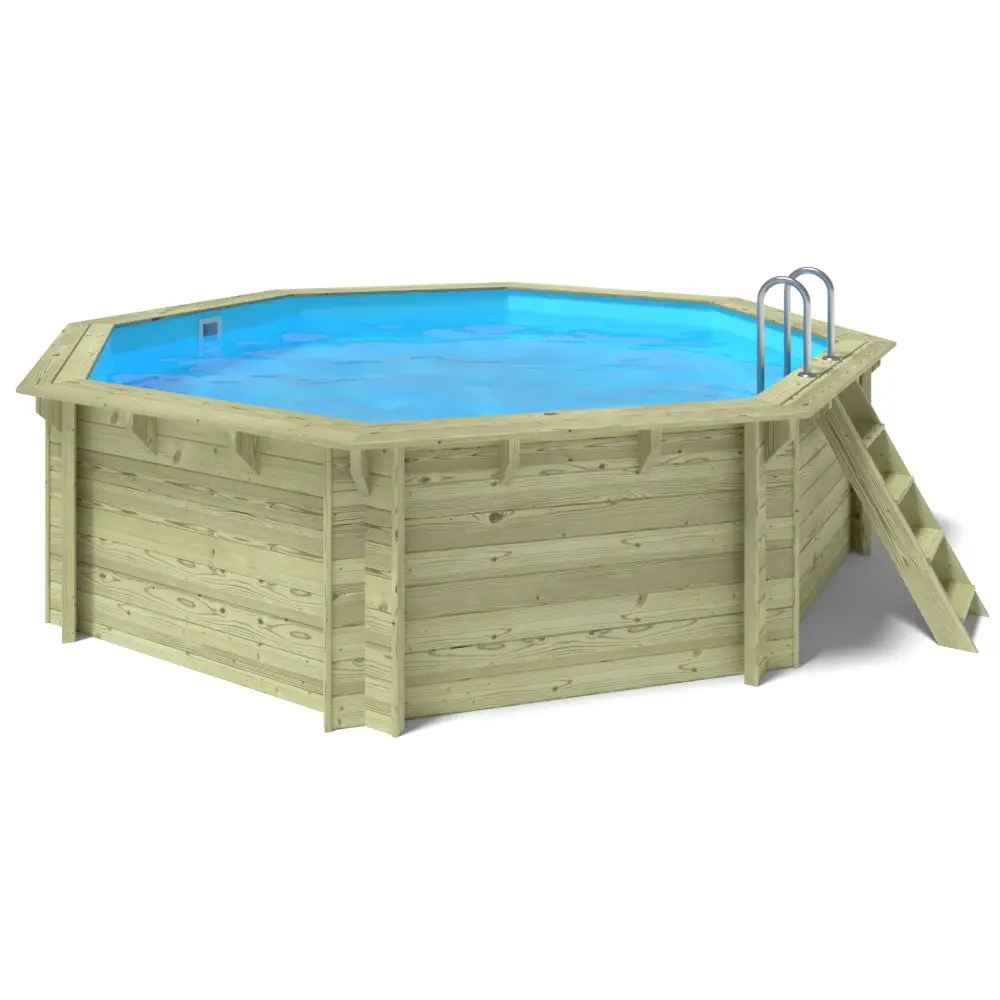 Piscine en bois 4.71x4.72 - H.1.2 m  autoportante