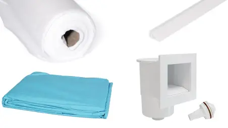 Piscine en bois 6.57x4.07 - H.1.2 m fixations à sceller