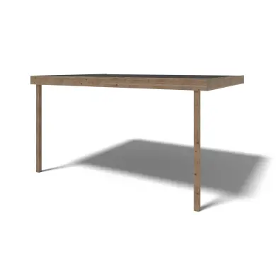 Pergola de jardin 3.02x4.24m - traité