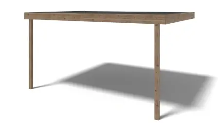 Pergola de jardin 3.02x4.24m - traité