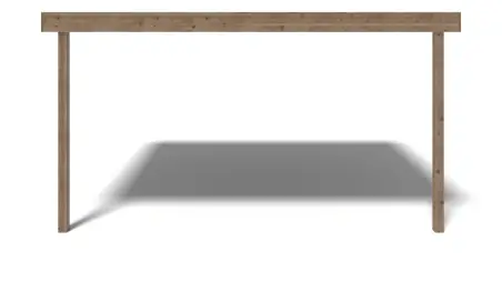 Pergola de jardin 3.02x4.24m - traité