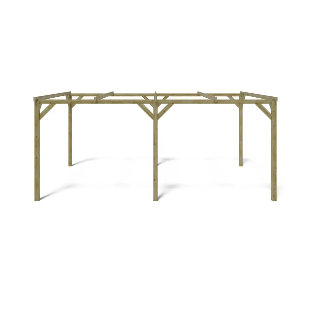 Carport, abri de voiture  3x5.1 m - 15.3 m2