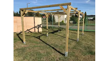 Carport, abri de voiture  3x5.1 m - 15.3 m2