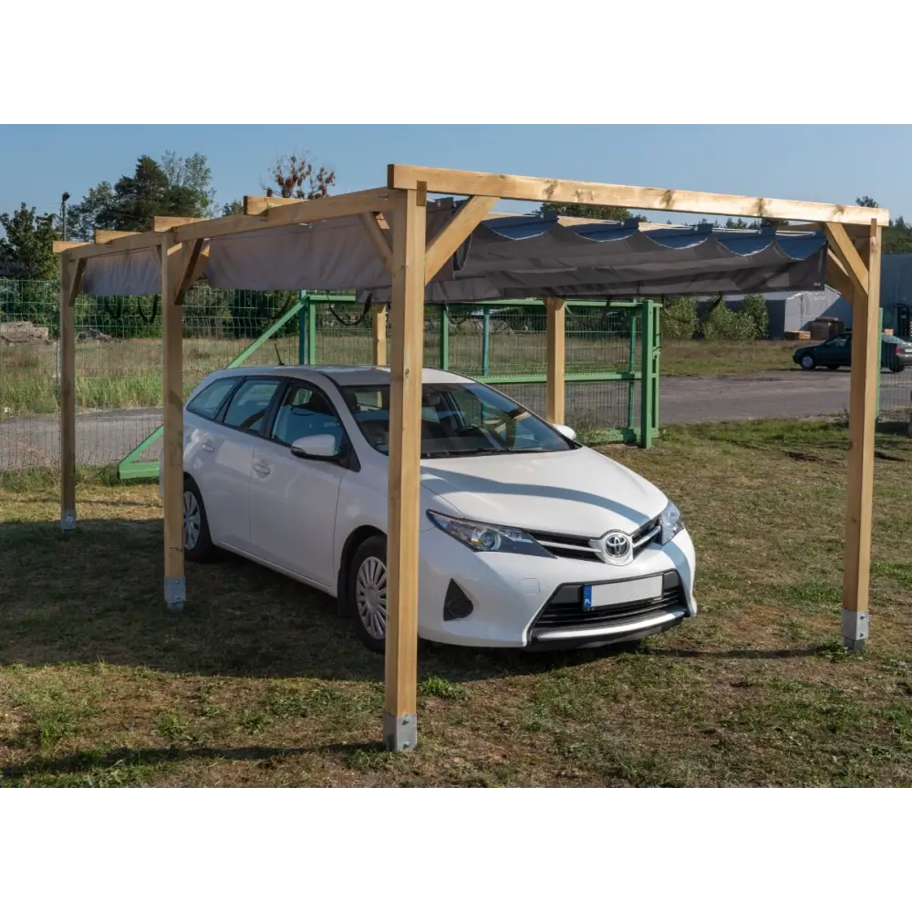 Carport, abri de voiture  3x5.1 m - 15.3 m2