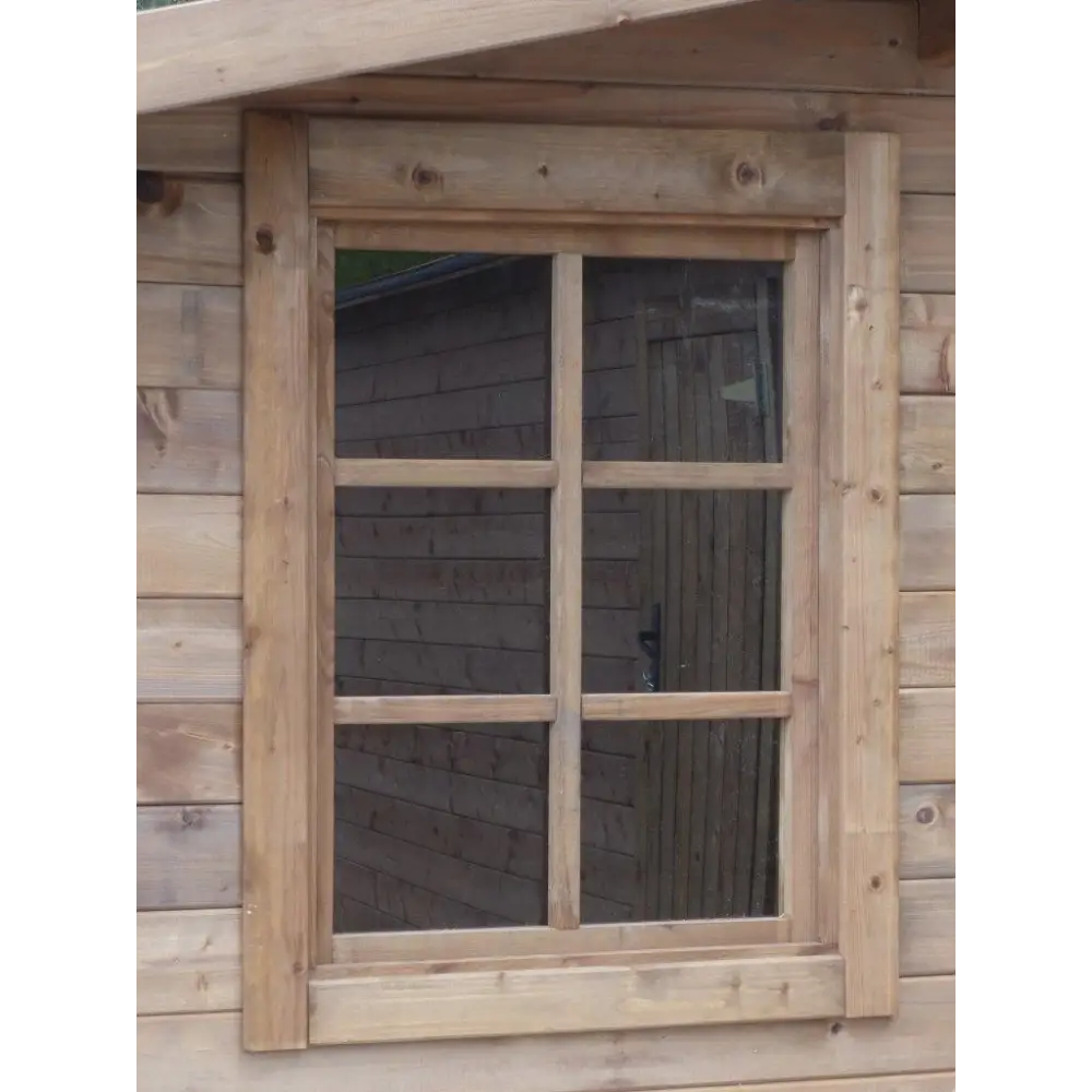 Abri de jardin en bois - 20m2 - 5x4m - Traité - Ep. 28mm - Couleur: marron