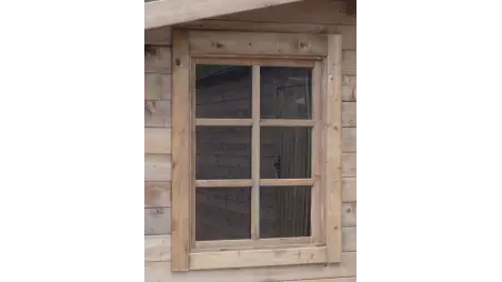 Abri de jardin en bois - 20m2 - 5x4m - Traité - Ep. 28mm - Couleur: marron