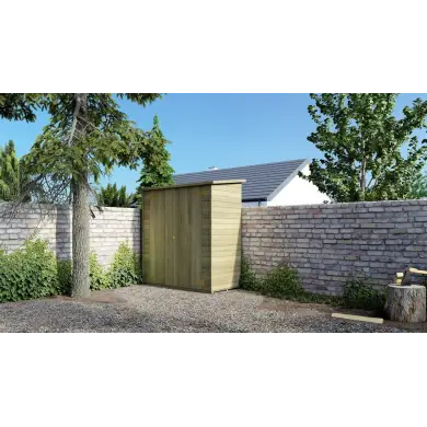 Armoire de jardin à outils 1.66x0.82 m H.1.86 - avec plancher et paroi arrière