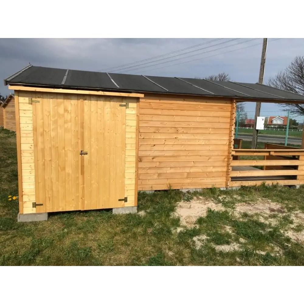 Armoire de jardin à outils 1.66x0.82 m H.1.86 - avec plancher et paroi arrière
