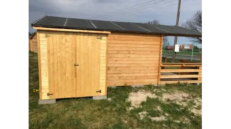 Armoire de jardin à outils 1.66x0.82 m H.1.86 - avec plancher et paroi arrière