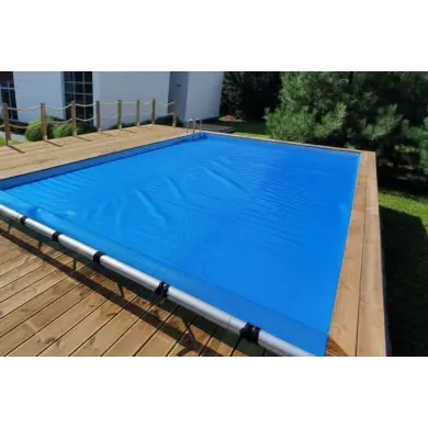 Bâche à bulles d'été 5.57 x 2.32 m pour piscine BAS7307