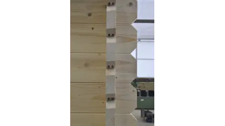 Abri de jardin en bois - 30m2 - 6x5m - Ep. 40mm - Couleur: naturel